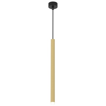 LAMPA SUFITOWA WISZĄCA ZŁOTA TUBA LED G9 ZWIS EYE SOPEL GLAMOUR