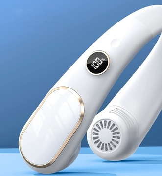 ПОРТАТИВНЫЙ ШЕЙНЫЙ ВЕНТИЛЯТОР USB, РЕГУЛИРУЕМЫЙ, 4 УРОВНЯ
