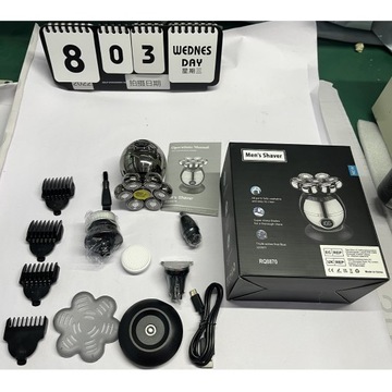 МУЖСКАЯ БРИТЬЯ, ГОЛОВА, ЛИЦО, БОРОДА, ЭЛЕКТРИЧЕСКАЯ, 7D ТРИМЕР