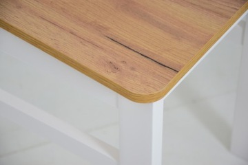 4x стул и стол Тевтонский 80х120/160 ДУБ КРАФТ