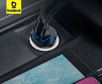 АВТОМОБИЛЬНОЕ ЗАРЯДНОЕ УСТРОЙСТВО BASEUS POWERFUL FAST USB USB-C TYPE-C PD 30 Вт QC 3.0 5A