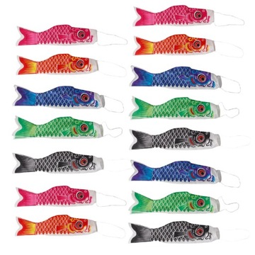 15pcs Japanese Carp Windsock Streamer