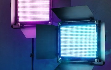 НАБОР ДЛЯ ФОТОГРАФИИ NEEWER ДВЕ ЛАМПЫ 50ВТ RGB СВЕТОДИОДНЫЕ ШТАТИВЫ GATES
