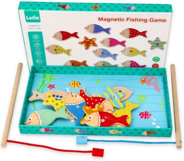 Lelin Fish Game Аквариумные магниты Удочки x2