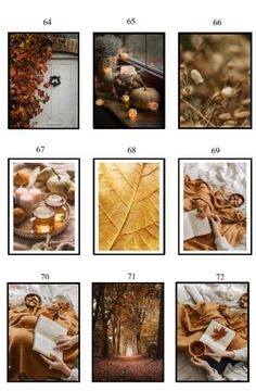 ПОСТЕР 40х50 ОСЕНЬ подборка из 100 ОБРАЗОВ eviero природа осенние пейзажи