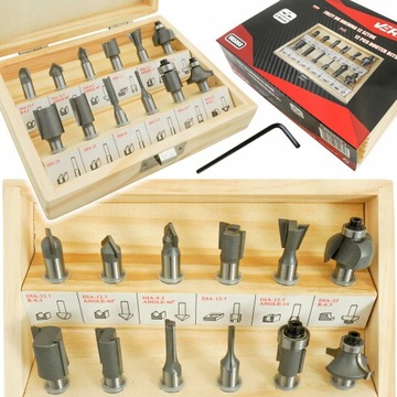 ФРЕЗЕРНЫЕ СТАНКИ ДЛЯ ДЕРЕВА 12 шт. НАБОР ФРЕЗЕРНЫХ СТАНКОВ