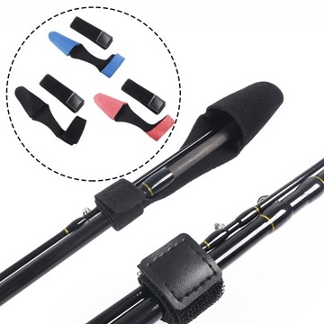 3 zestawy elastycznej osłony i krawata na szczytówkę wędki, ochraniacz na wędkę, rękawica