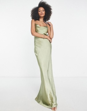 D1V018 PRETTY LAVISH SATYNOWA SUKIENKA MAXI Y06__L