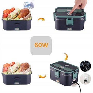 ELEKTRYCZNY POJEMNIK NA LUNCH DO SAMOCHODU I BIURO