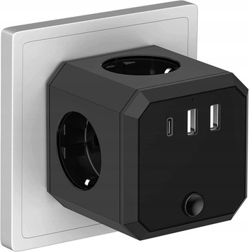 РОЗЕТКИ CUBE РОЗЕТКИ CUBE с 2x USB, USB-C 7-в-1