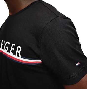 TOMMY HILFIGER SIGNATURE T-SHIRT KOSZULKA MĘSKA CZARNA NA PREZENT / S