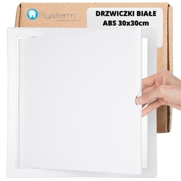 DRZWICZKI REWIZYJNE PLASTIKOWE 30x30 cm BIAŁE ABS 300x300 mm rewizja biała
