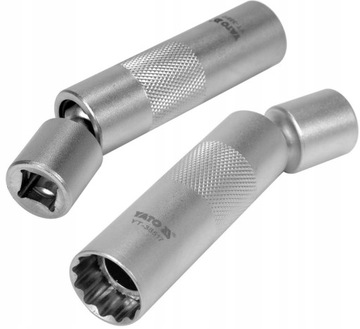 КЛЮЧ ДЛЯ СВЕЧИ YATO ТОНКОСТЕННЫЙ 16 мм 3/8 дюйма 98 мм YT-38517