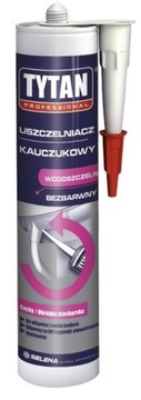 Uszczelniacz Kauczukowy Tytan Professional 280ml Bezbarwny Wodoszczelny