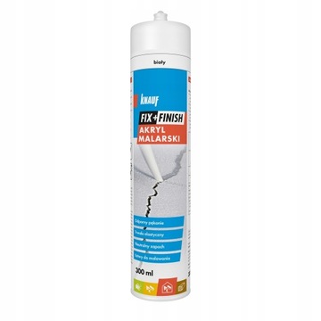 Akryl biały malarski uszczelniacz KNAUF Fix&Finish 300 ml sufit podwieszany