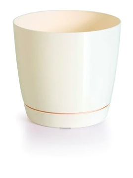 Doniczka COUBI duop 1,2L KREMOWA Prosperplast