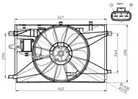 NRF VENTILÁTOR CHLADIČŮ TOYOTA C-HR 2.0 17-