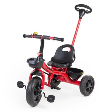 ДЕТСКИЙ ВЕЛОСИПЕД ТРЕХКОЛЕСНЫЙ С ПУШЕРОМ И РЕМНЕМ БЕЗОПАСНОСТИ