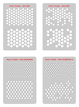 Wzornik szablon Paint Forge 004 L DIAMOND 2