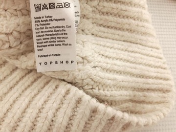 TOPSHOP modny SWETER długi rękaw CIEPŁY gruby MELANŻ _ 40/42