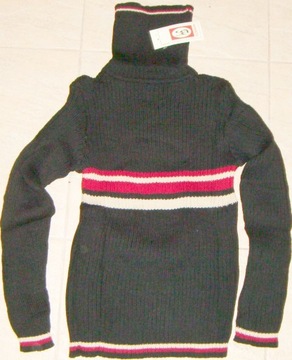 SWETER GOLF MĘSKI BRĄZOWY S-M 36-38-40 ACRYL 100%!