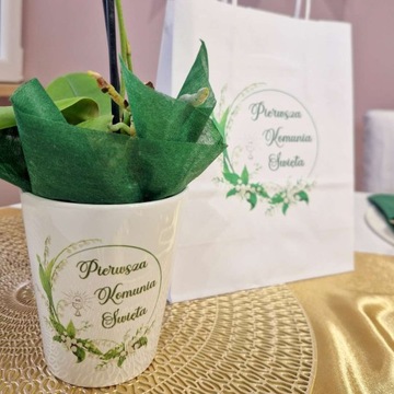 Бумажный подарочный СУМОК СВЯТОГО ПРИЧАСТИЯ ландыши цветы маленький