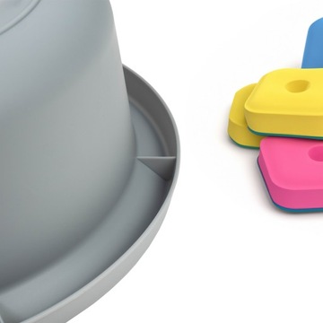 КРУГЛАЯ ПЛАСТИКОВАЯ МЫШКА ДЛЯ МЫТЬЯ ОБЪЕМОМ 20 Л, СЕРАЯ