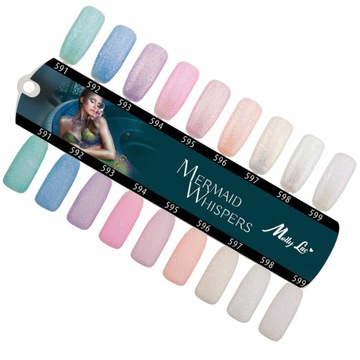 OUTLET ГИБРИДНЫЙ ЛАК ДЛЯ НОГТЕЙ С ЧАСТИЦАМИ РУСАЛКА ЭФФЕКТ РУСАЛКА 5г MOLLY LAC