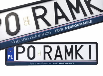 FORD PERFORMANCE FIESTA ST FOCUS RS MONDEO podkładki pod tablice do tablic