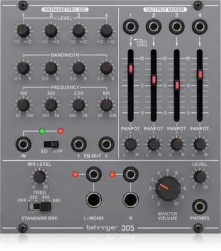 Модуль синтезатора Behringer 305 EQ/MIXER/OUTPUT