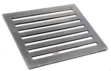 Чугунный гриль для камина 19x23 DURABLE