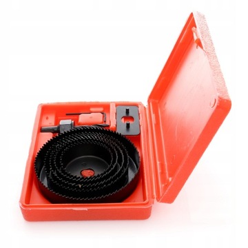 Набор кольцевых пил по дереву Kraft&Dele, 8 предметов, 64–127 мм