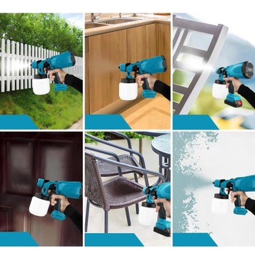 ELEKTRYCZNY PISTOLET MALARSKI, PISTOLET NATRYSKOWY DO MALOWANIA ŚCIAN 1 L