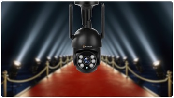 TUYA УМНАЯ НАРУЖНАЯ WIFI КАМЕРА 8 Мп ЗУМ 4K ОБНАРУЖЕНИЕ ЧЕРНОЕ UHD ПРИЛОЖЕНИЕ