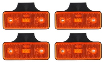 OBRYSÓWKA DIODOWA LED LAMPA OBRYSOWA POMARAŃCZOWA