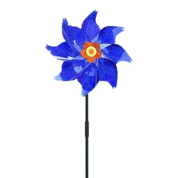 WIATRACZEK WIATRAK OGRODOWY NA PATYKU KOLOR HOLO