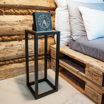 Подставка для цветов LOFT Горшок СТАЛЬ Дерево Дуб Золотой 50 СМ