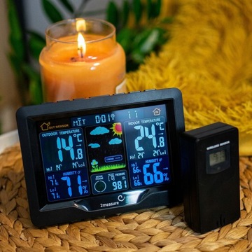 БЕСПРОВОДНАЯ ПОГОДНАЯ СТАНЦИЯ + БЛОК ПИТАНИЯ ТЕРМОМЕТР ГИГРОМЕТР БРОУИН БАРОМЕТР