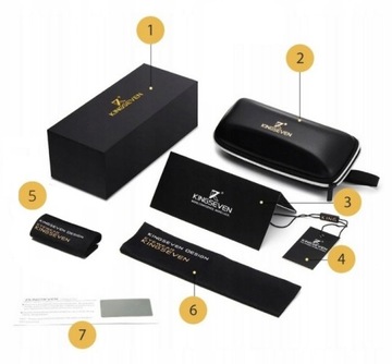 Kingseven W5507 очки черный/дерево