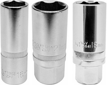 YATO - NASADKI DO ŚWIEC NASADKA ZESTAW 16/18/21MM