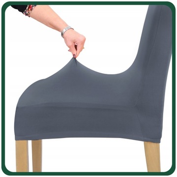 ЧЕХОЛ НА СТУЛ СЕРЫЙ СТАЛЬ ГИБКИЙ УНИВЕРСАЛЬНЫЙ ГЛАДКИЙ ЧЕХОЛ