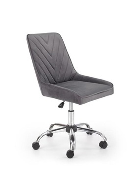 Fotel RICO szary OBROTOWY VELVET do biurka