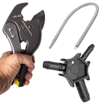 ZESTAW DO RUR PEX NOŻYCE 42mm SPRĘŻYNA KALIBRATOR