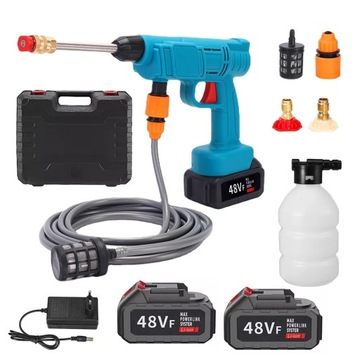 MYJKA CIŚNIENIOWA AKUMULATOROWA MOCNA BEZPRZEWODOWA 200W 48V 2AKU + WALIZKA