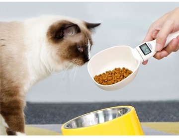 Cyfrowa waga elektroniczna do karmy, łyżka z wagą