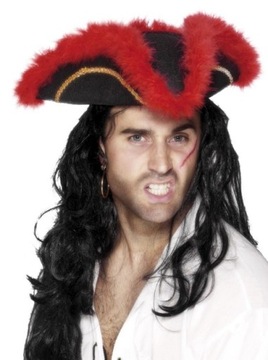 Czapka Pirat Piracka Kapelusz Piracki Piratka pani Tricorn Trikorn Kapitan