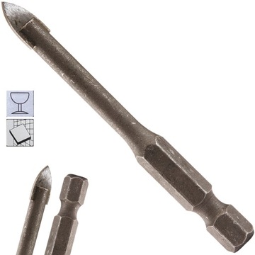 Wiertło do szkła ceramiki 4 mm 1/4