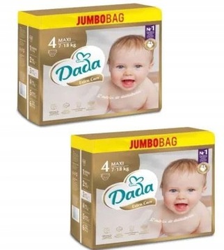 Pieluszki Dada Extra Care 4 7-18 kg 164 szt.