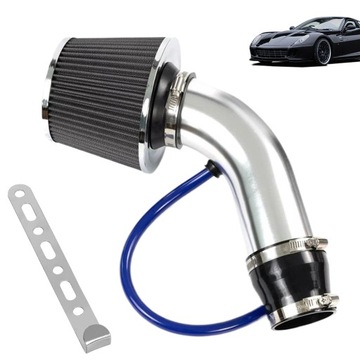 Автомобильный конус фильтр с универсальным входом 76 мм/3 -дюймовый серебро