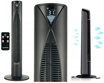 WENTYLATOR WIATRAK KOLUMNOWY BLAUPUNKT AFT601 CZARNY PILOT WYŚWIETLACZ LED